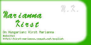 marianna kirst business card